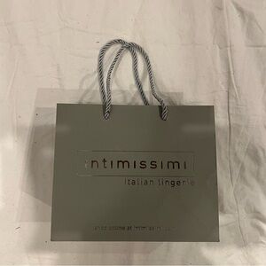 intimissimi Olive Green Gift Bag with White Sunglasses
